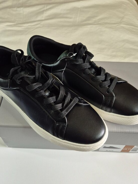 Ted Baker Men\'s Robberto Lace Up Black Leather Shoes, Size 11, New With Box main image 8
